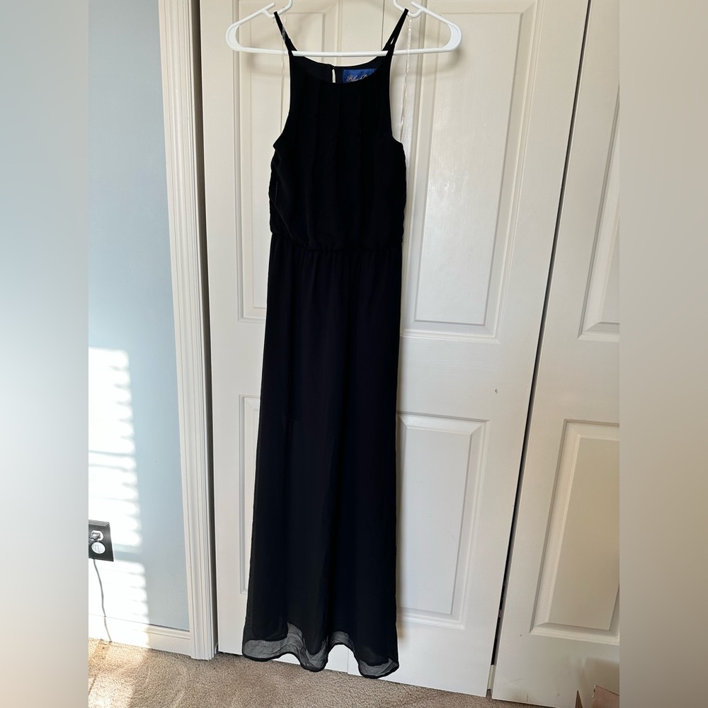 Francesca’s Black Chiffon Maxi Dress